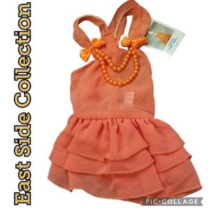 DOG Dress EAST SIDE COLLECTION Pretty Chiffon Furbaby Party Dress Size X-Small